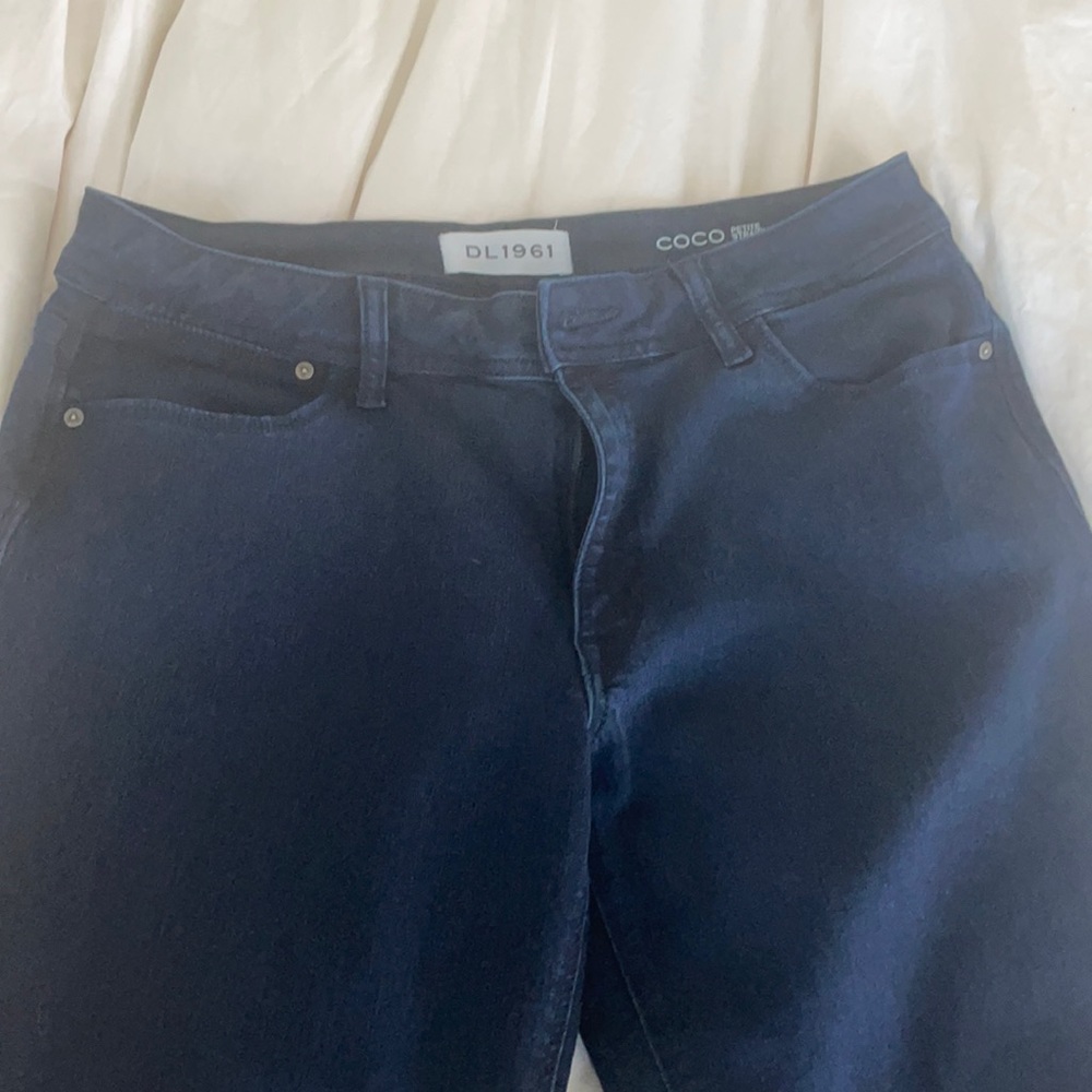 DL 1961 coco petite straight denim jeans